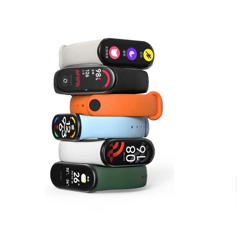 ODM HOLDMI 8000 series high quality factory wholesale price metal head metal adapter silicone watch strap band for miband 8