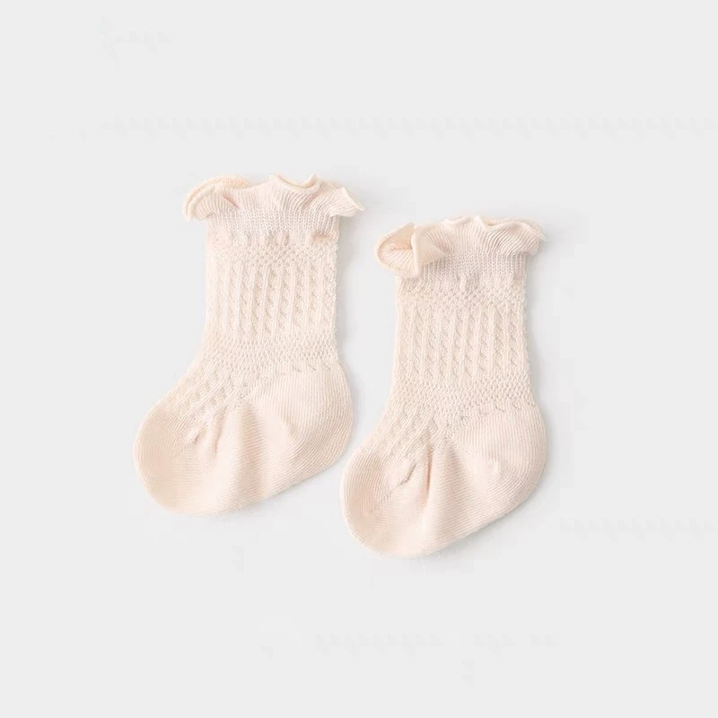 Socks supplier Good quality ankle cotton customer lady size pink/white/green/yellow kids dress socks with big flower