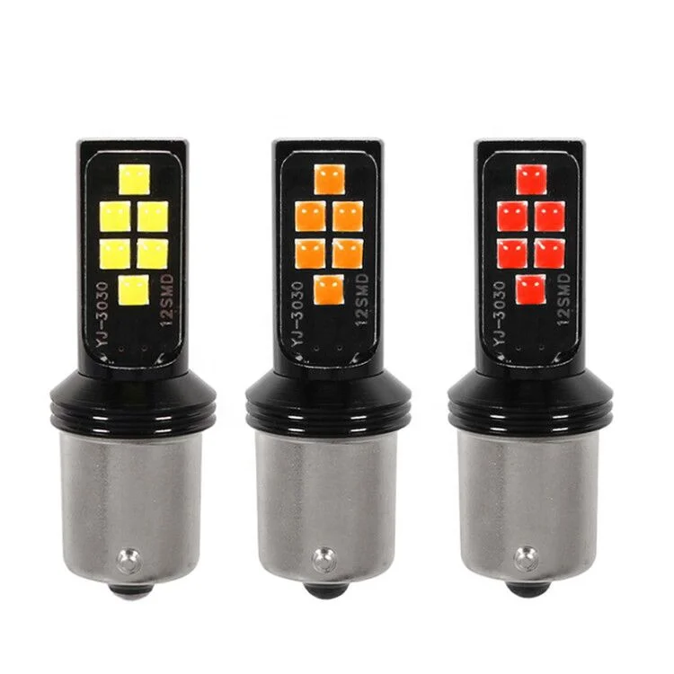 RUTENSE 1156 1157 Red Turn Back Light Car LED Turn Signal Lights Brake Tail Lamps 1000lm 12V T10 Small LED lights