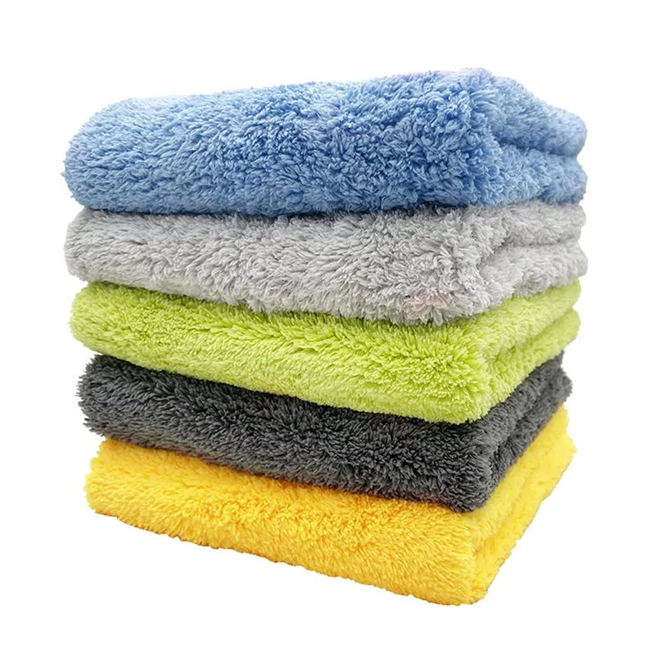 Microfiber Edgeless Car Polishing Towel Protection Car Paint Soft Absorbent Washer Cloth Car Drying Towel