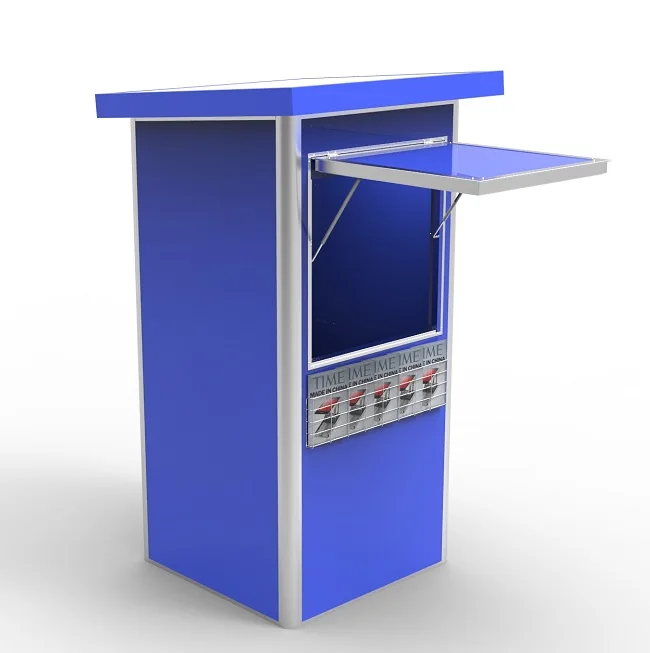 
Outdoor sandwich panel prefab magazine kiosk 