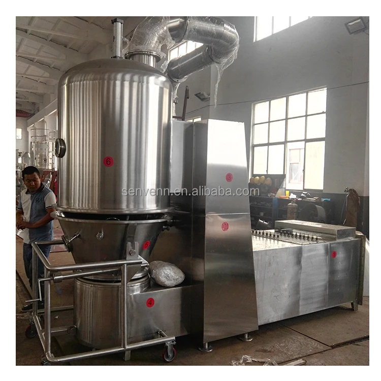 SenVen Batch type fluid bed dryer for maggot larvae and salt industrial