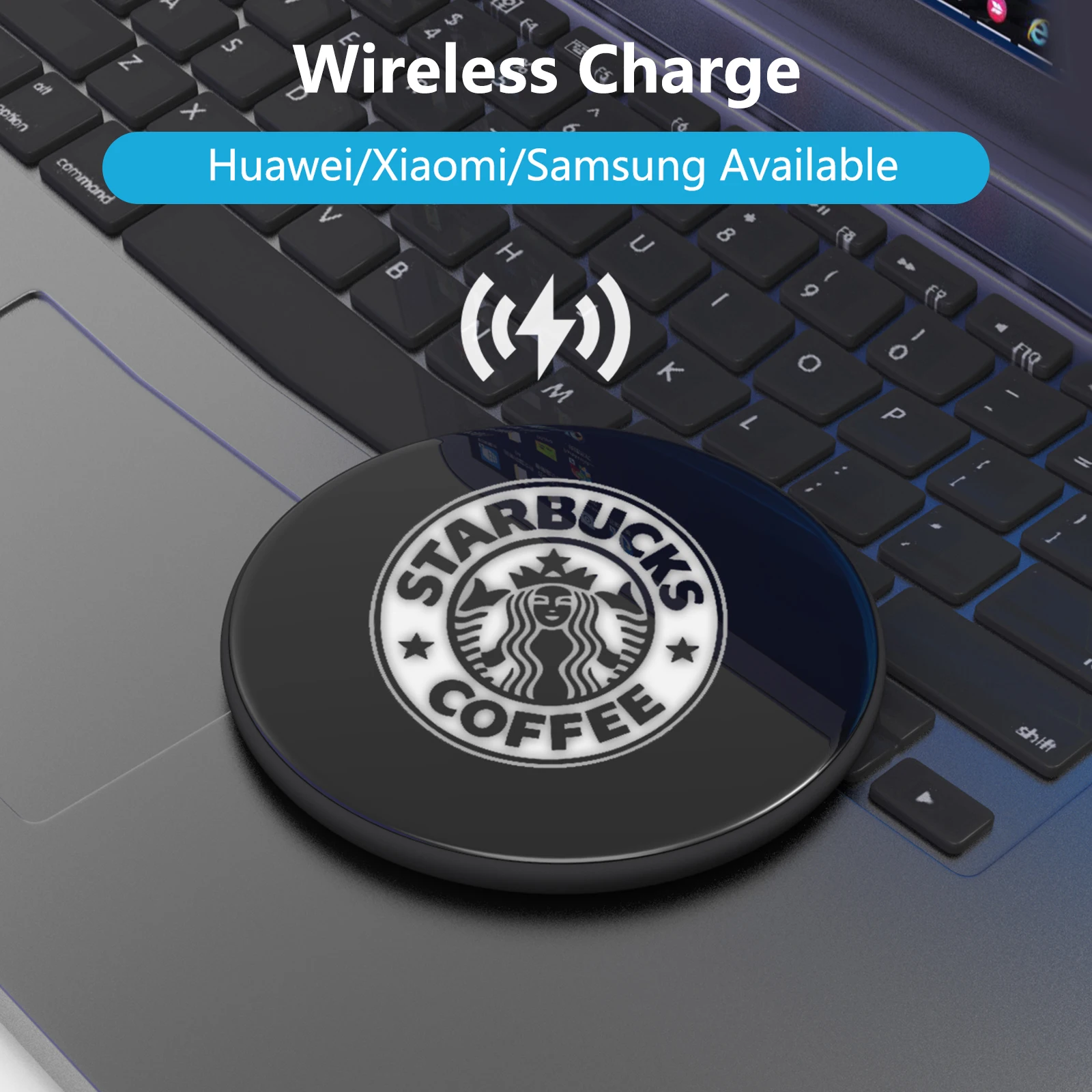 Direct Factory ODM OEM Customized Glowing Color Logo Wireless Charger Mobile Phone 15W Fast Charging Wireless Charger For Gift