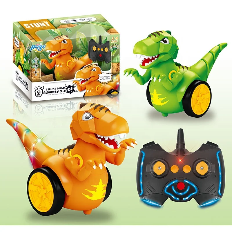 Лидер продаж, автомобиль динозавра с дистанционным управлением, гусеничный Летающий Дрифт со звуком и светом