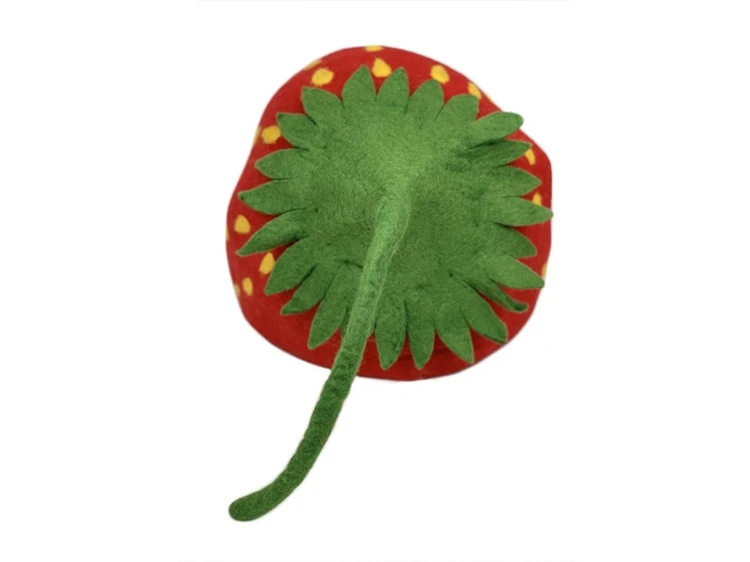 Hot Sale Comfortable Practical Durable Cute Cat Cave Bed Indoor Cat Cave Bed Felt Strawberry Cat Cave