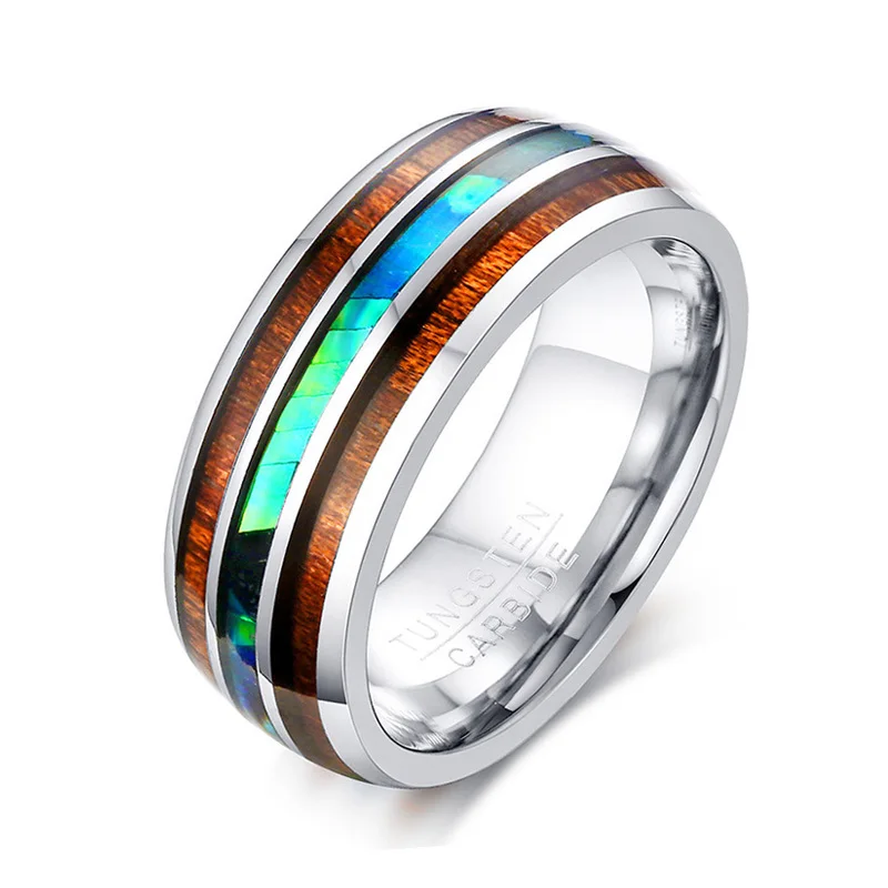 Обручальные кольца из карбида вольфрама, 8 мм