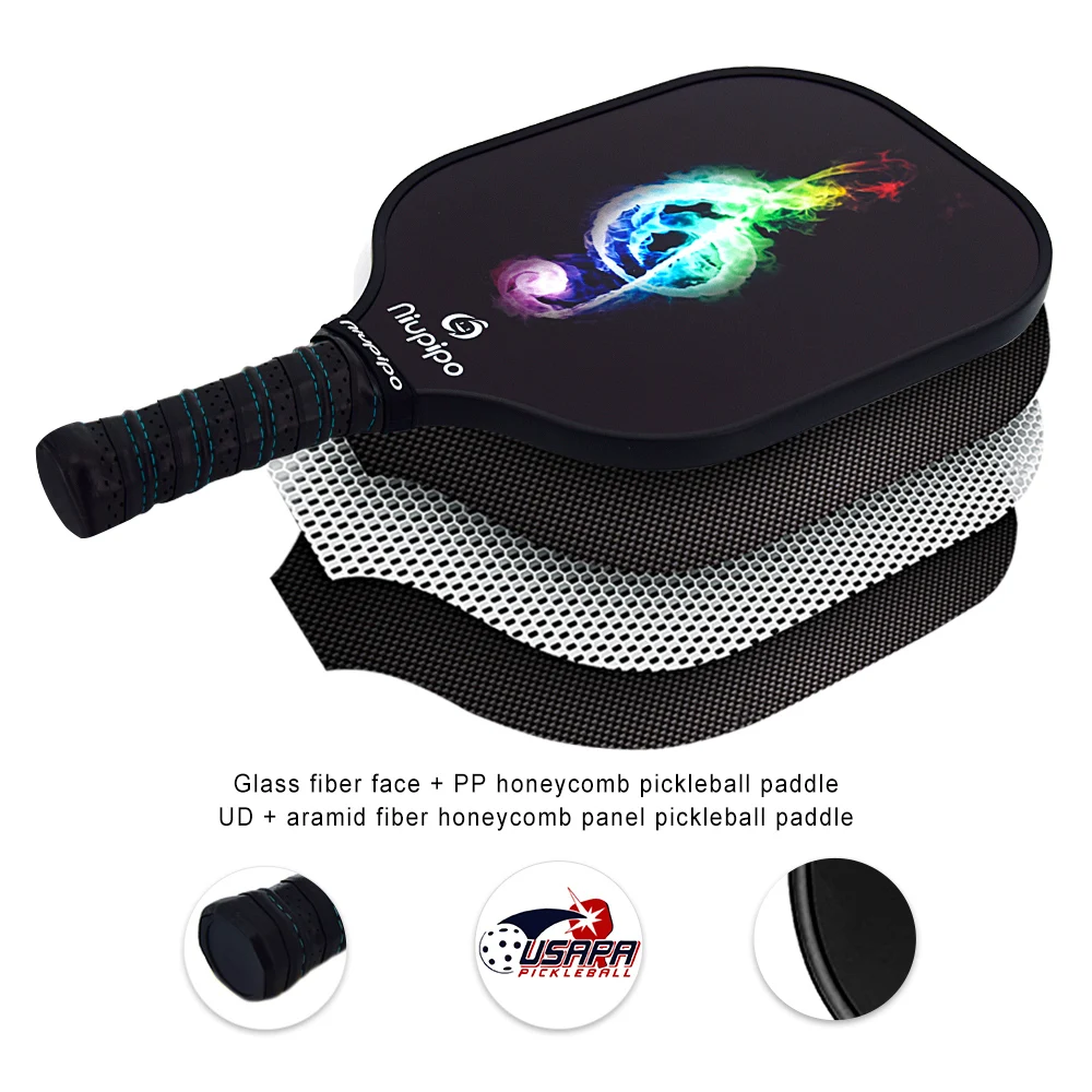 
China factory price carbon fiber with honycom core pickle ball pickleball paddle 