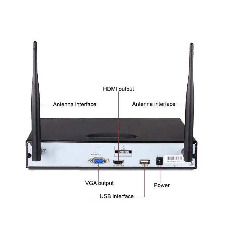  Оптовая продажа 4-канальный Открытый Водонепроницаемый 1080P камеры Wifi CCTV система безопасности Беспроводной NVR