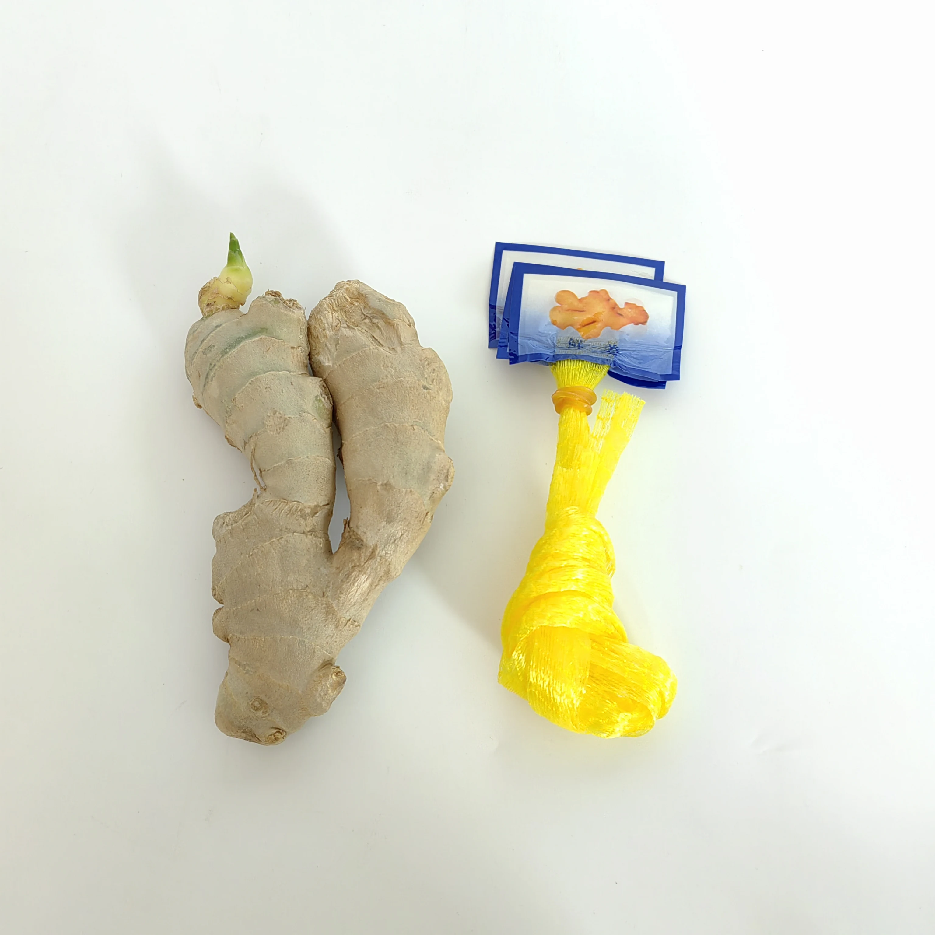cheap and high quality PP plastic mesh bag for ginger for supermarket packaging supplies
