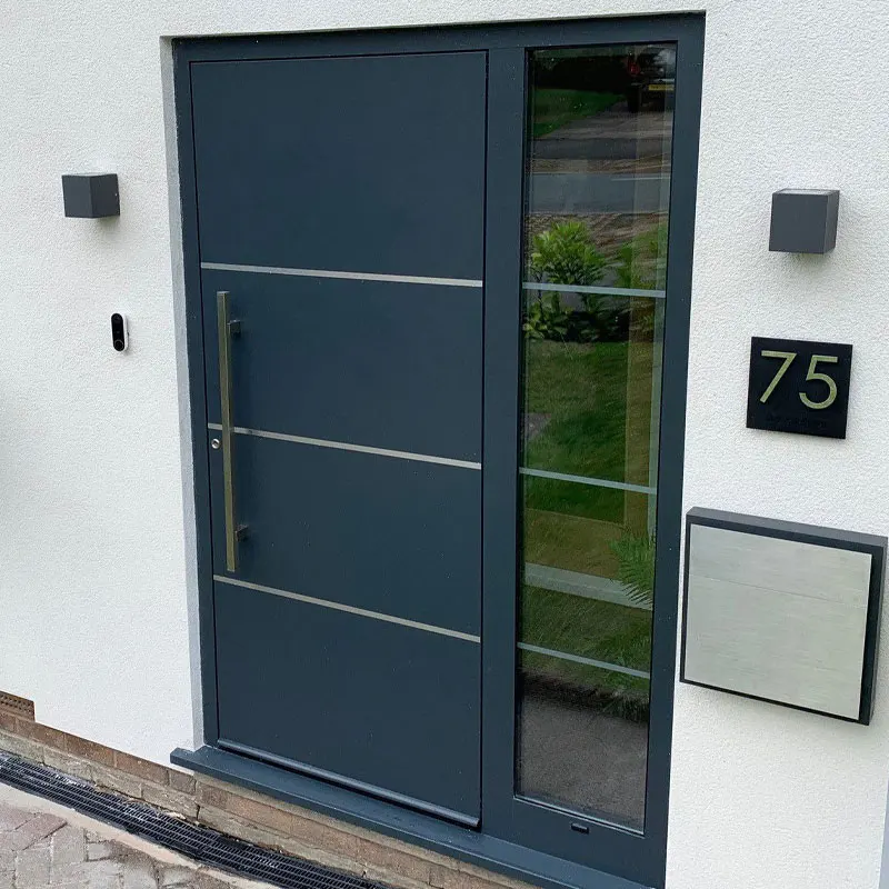 New Modern Italy Design Hot Sale Metal Other Front Entry Door Cheap Price Exterior Steel Security Entrance Doors For Houses