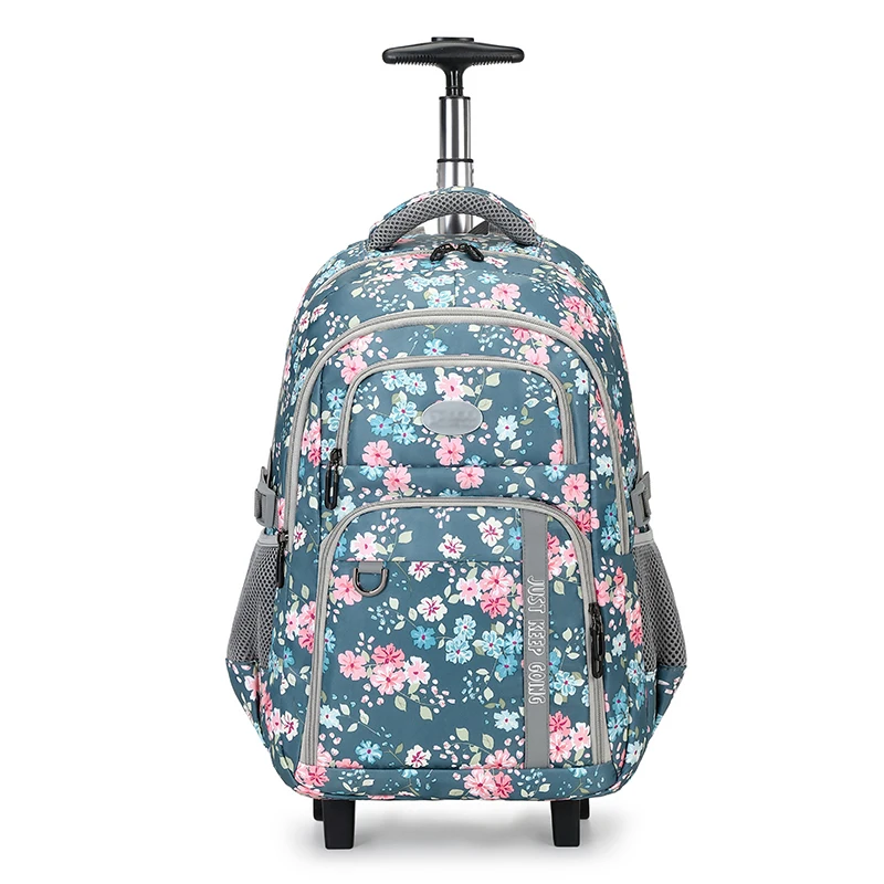 New fashion tactic backpack with wheels special design large capacity trolley backpack  for travel