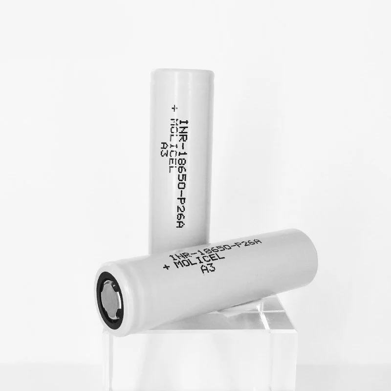 Molice Inr18650 P26a 3.6v 2600mah Lithium Rechargeable Cylinder Battery Backup Battery Power Station Home