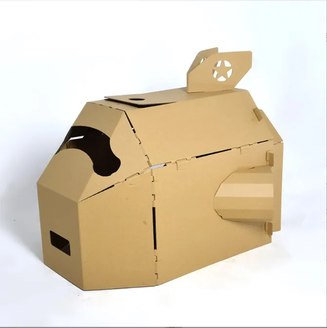 Cardboard House Toy DIY Paper DIY Cardboard Kids Kids Cubby House Playhouse Cardboard Playhouse Kids Tank Aircraft