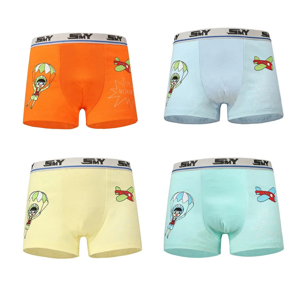 
Factory Price Cotton Children Panties Boy Underwear Model Kids Boxer Shorts 