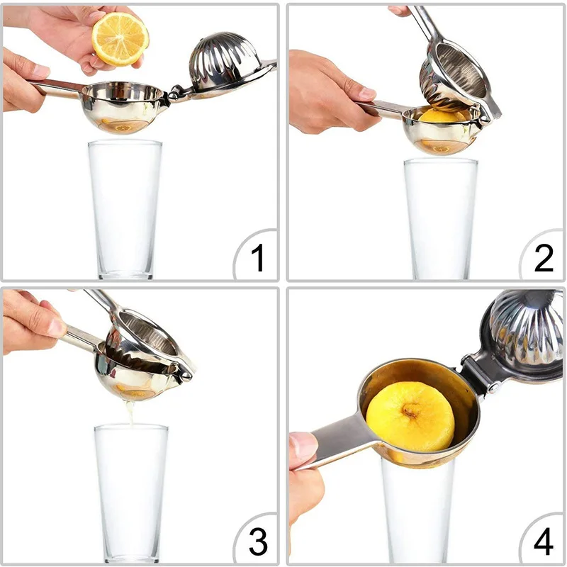 Manual Lemon Squeezer Stainless Steel Kitchen Tools Accessories Juicer Handheld Fruit Pressing Squeezer