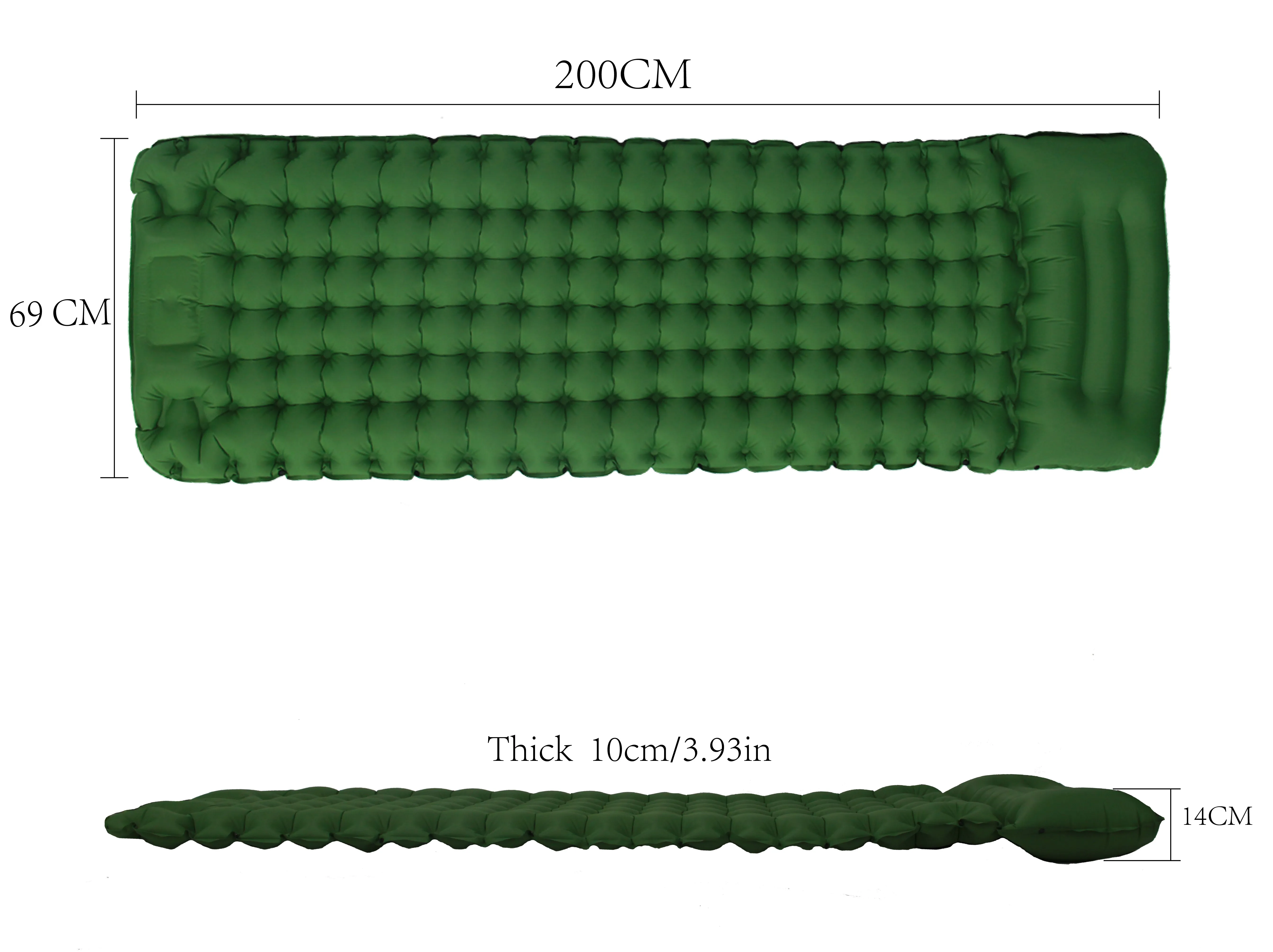 Super Quality Self Inflating Mat Camping Sleeping Pad With Built-In Pump Synthetic Sleeping Mats