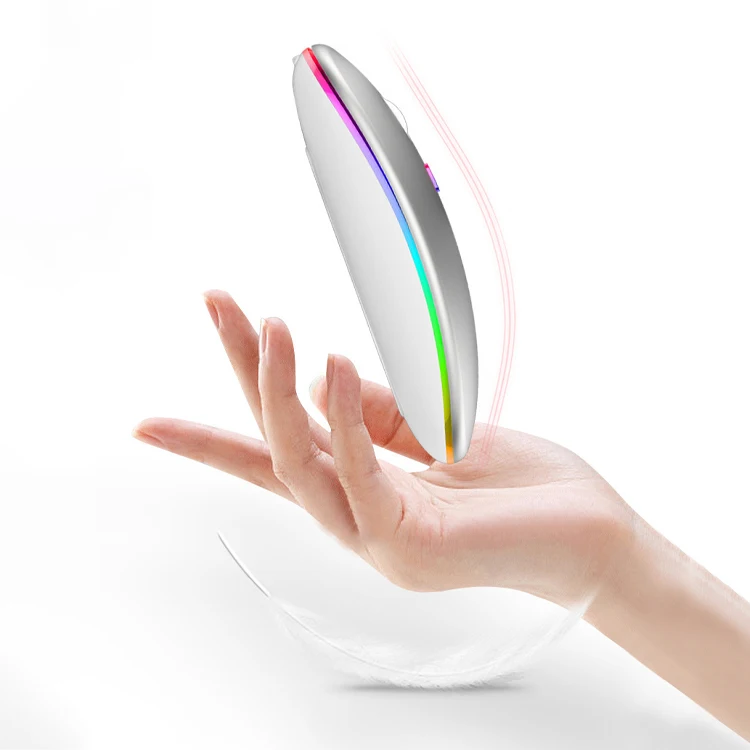 Wholesale Wireless Mouse 2.4GHz Ultra-Thin Rechargeable Silent Computer Mouse for Corporate