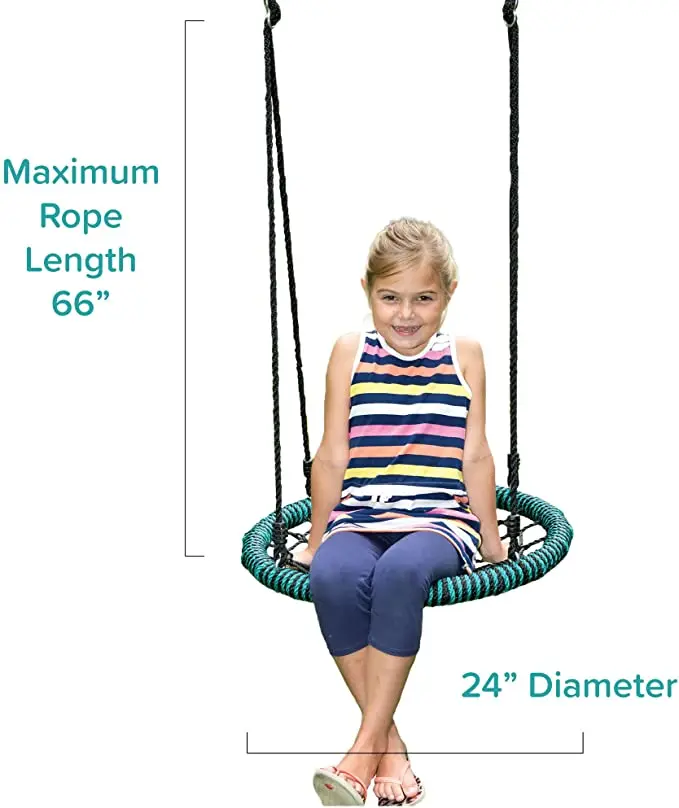 Zoshine Best Selling Patio Round Swing Fly Saucer Tree Swing Chair Spider Web Swing 2 Person