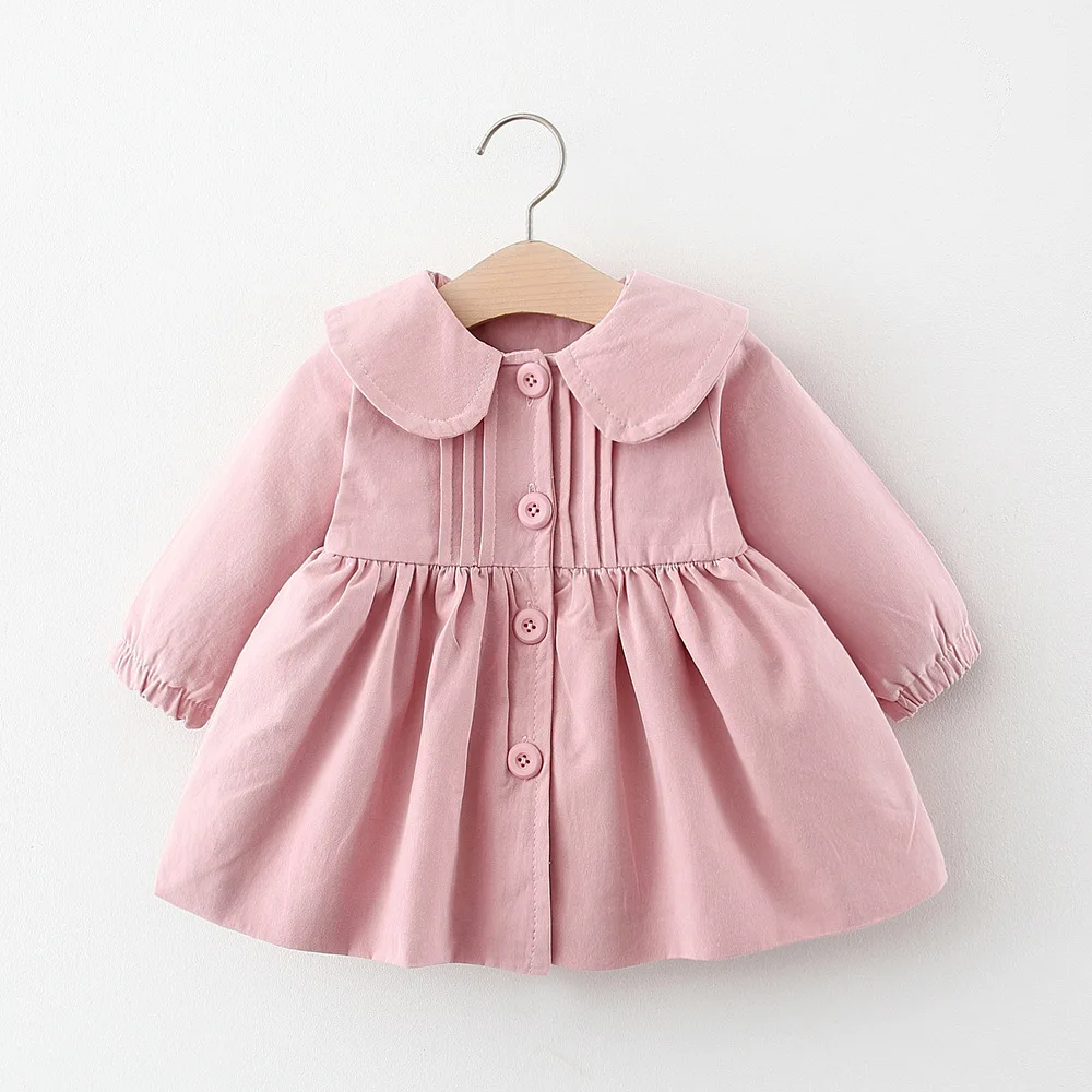 Baby Girls Coat Spring Autumn Kids Windbreaker Jacket For Girls Children Clothing Long Sleeve Kids Girl Outerwear