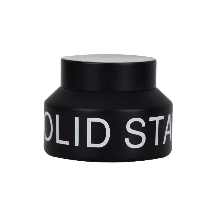 100 г косое плечо высокое качество горячая Распродажа матовый черный крем упаковка стеклянная банка с пластиковыми крышками