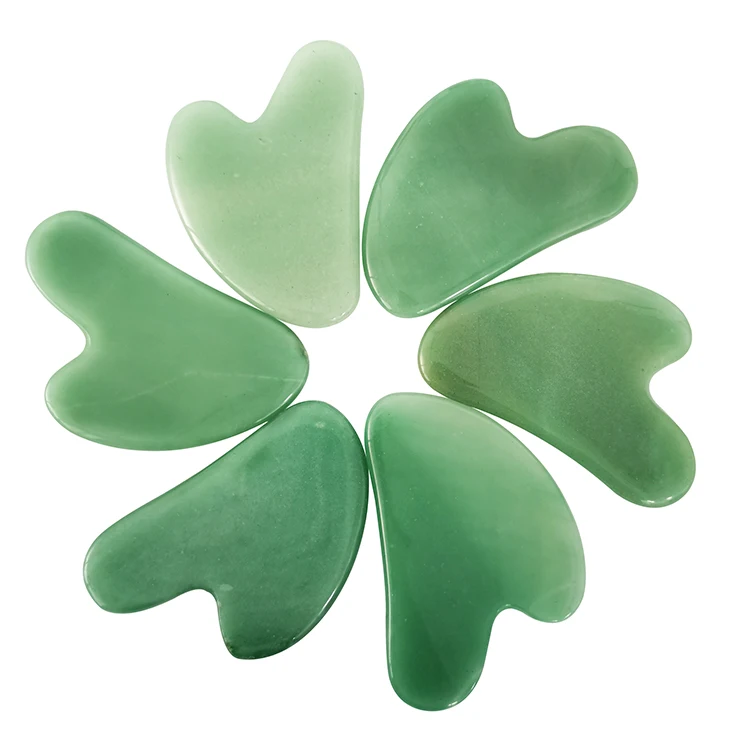 Natural Dong Ling Jade Stone Massage Tool Gua Sha Facial Tools Natural Jade Stone Guasha Board