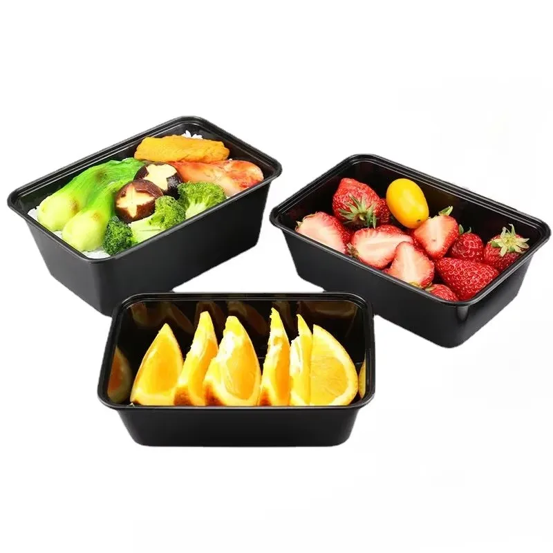Disposable Food Boxes With Lid lunch Food Packing Box Microwavable Food Storage Box Kitchen Refrigerator Storage Container