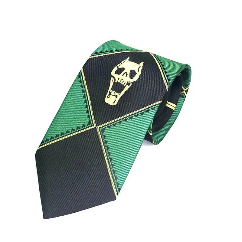 Japanese Anime cosplay costume accessories Kira Yoshikage skeleton Tie JoJo Bizarre Adventure Tie