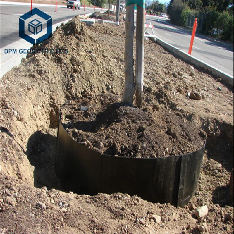 Толстый пластиковый линейный барьер для корней растений подкладка 1 5 мм бамбуковый Корневище Deeproot немодулированный геомембран корневые барьеры HDPE зрелых деревьев