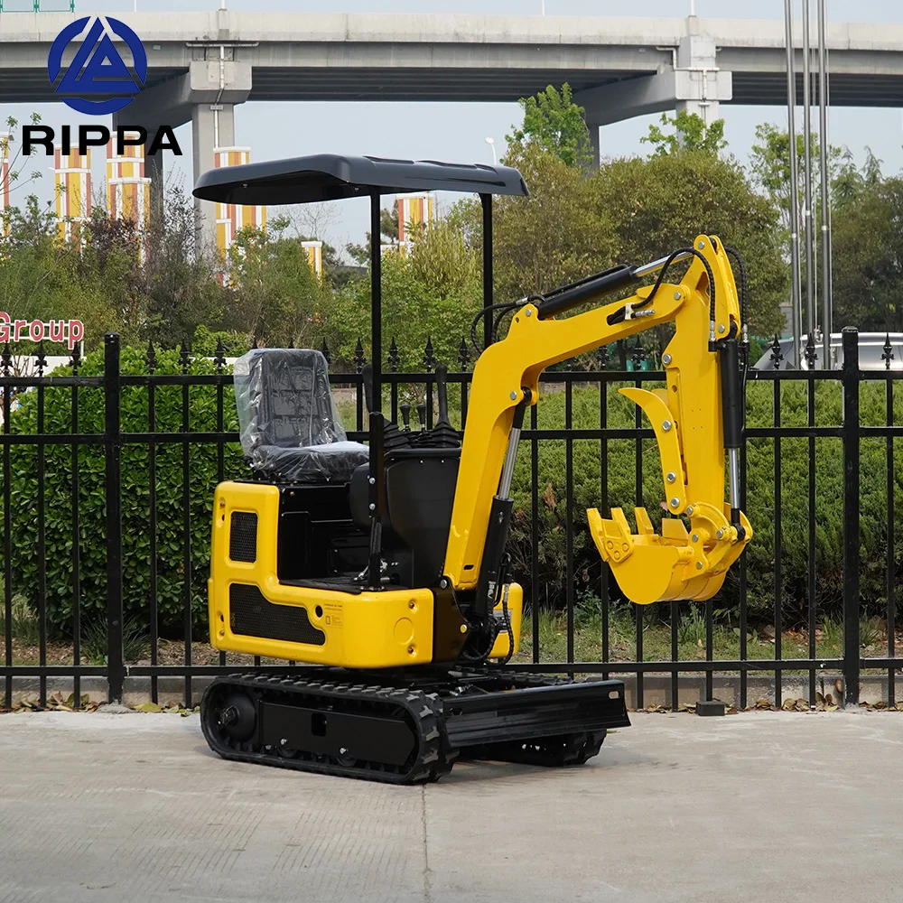 Rippa Excavator Factory Sale 1 Ton 2Ton Crawler Digger Mini Excavator