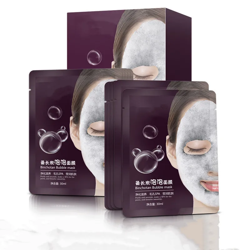 jiajie OEM Private Label source Manufacturer Oxygen Bubble Mask 5 Pieces Cleansing Mask