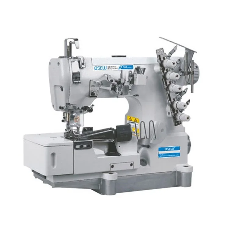 QS-500-02 энергосберегающая плоская кровать с прямым приводом Высокая скорость кирпечей из глины Свернутый Край Промышленная швейная машина