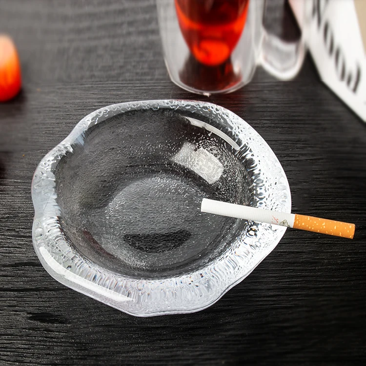 round shape amazon top grade glass cigar ashtray custom logo cheap price glass ashtray