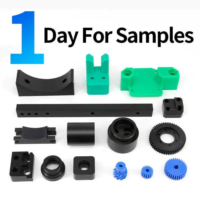 ISO 9001 Certified CNC Machining Services 3D Printing and CNC Manufacturing for POM Nylon PTFE UPE PP Plastics Parts