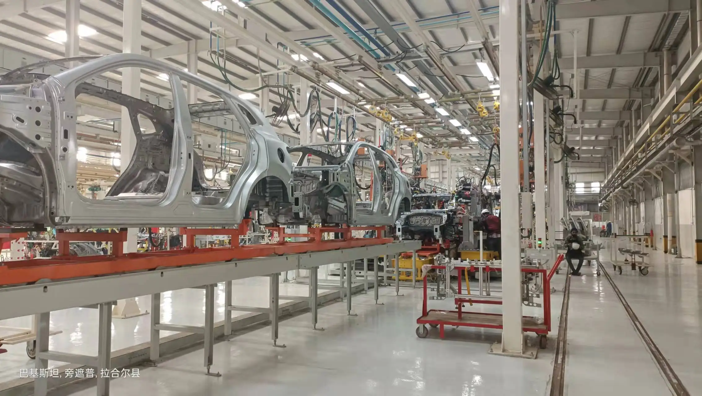 Car Part Production Assembly Line Shower Ramps Assure Test