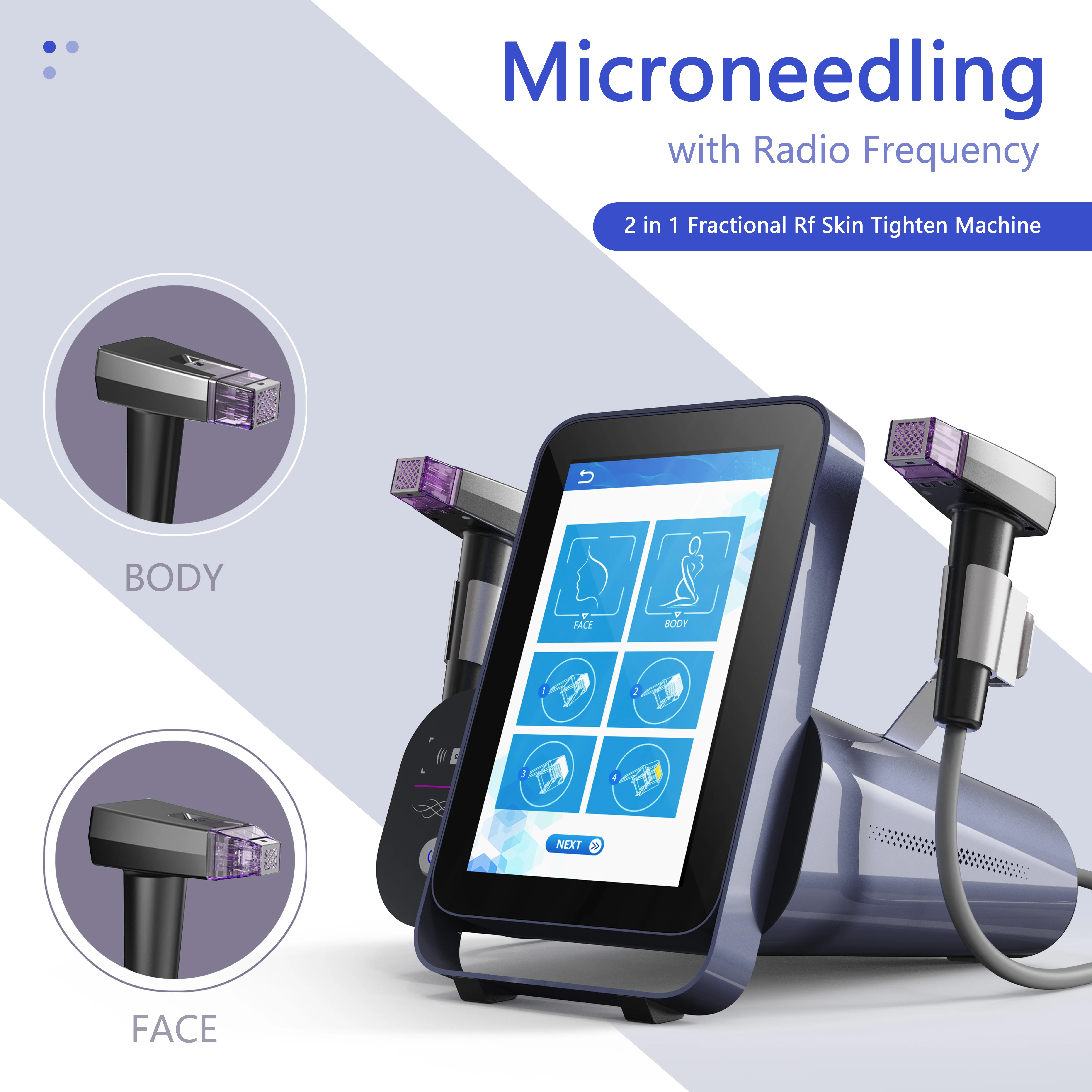 Morpheus P-M8  Microneedle Micro Needle And Nanocrystalline Needleless Ance Treatment Wrinkle Removal Fractional RF M8 Machine