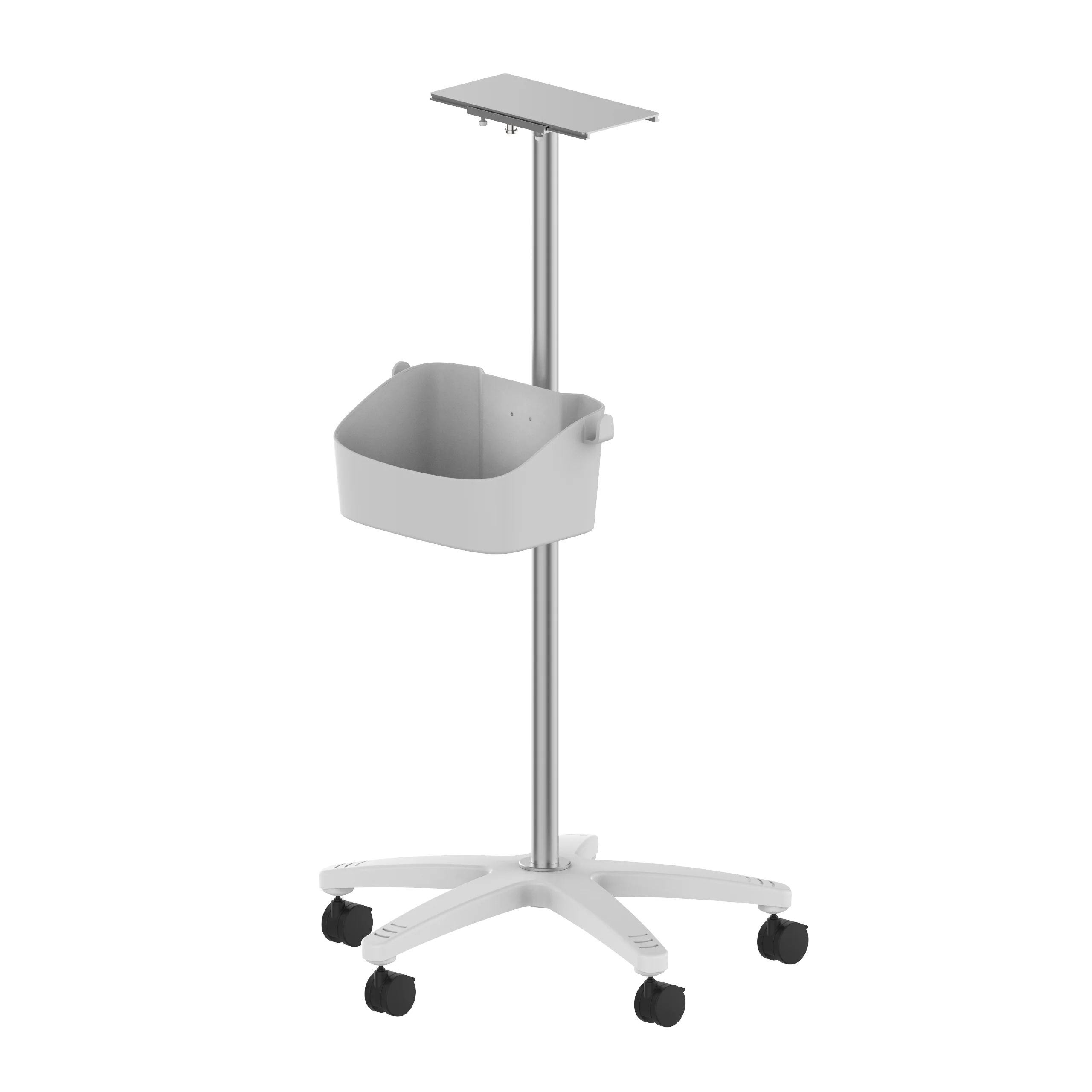 Medical Monitor Stand 3 inch Silent Casters Patient Monitor Cart for Hospital