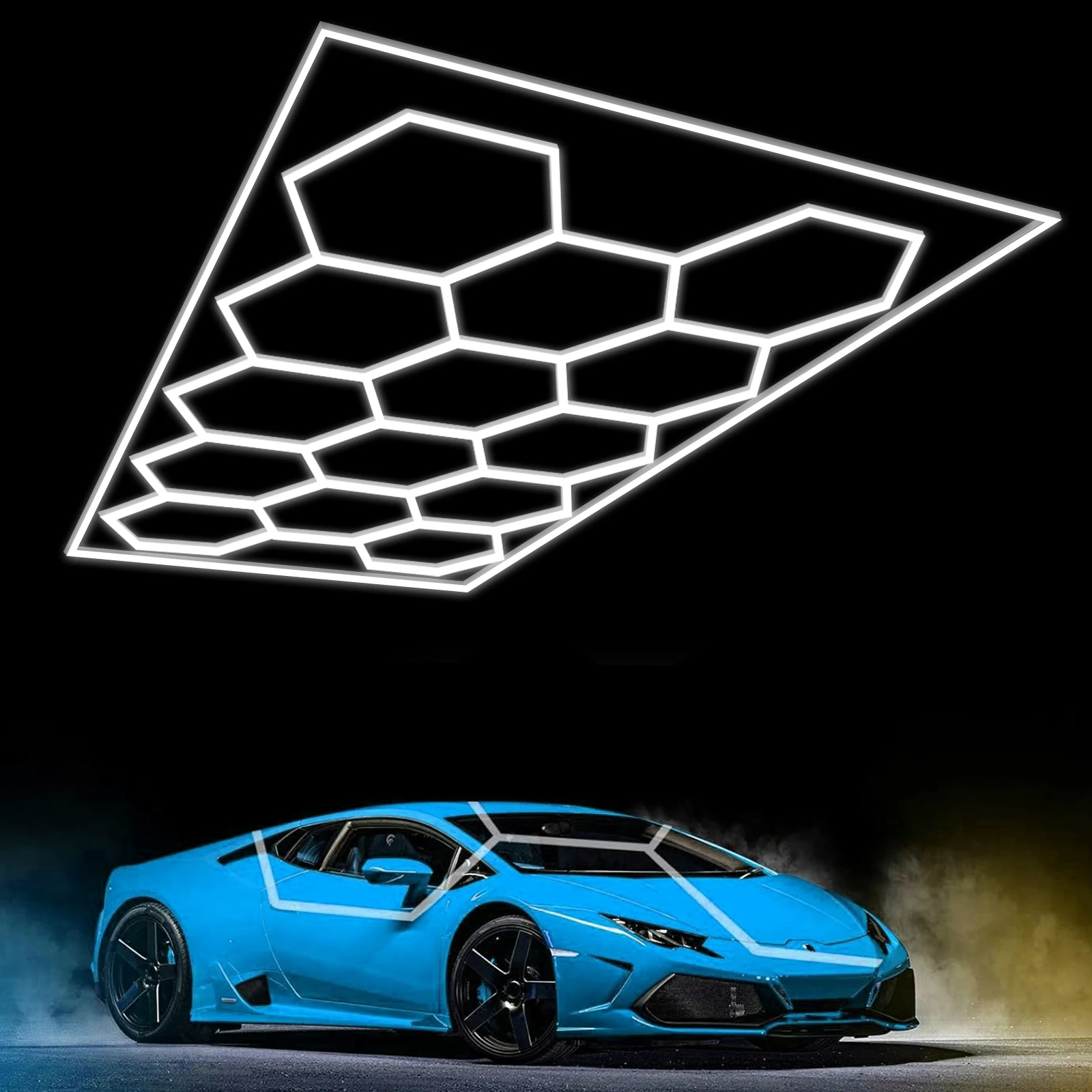 honeycomb shaped stage type lights work light for honeycomb shaped  of working lights hexagonal led lamp honeycomb  car light