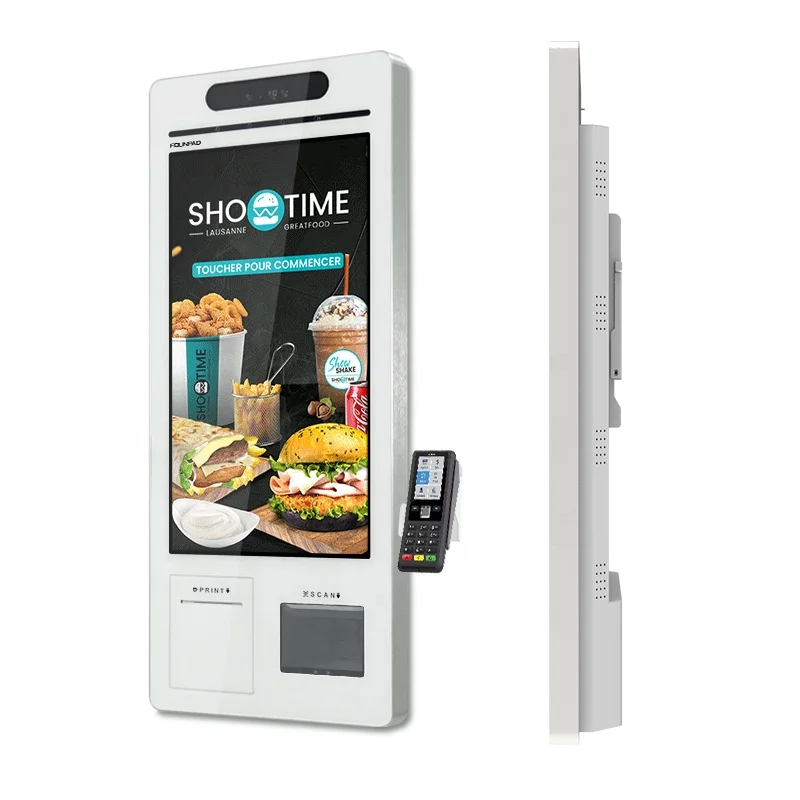Smart Service Equipment Thermal Printer Ticket POS Pay Self Food Order Machine