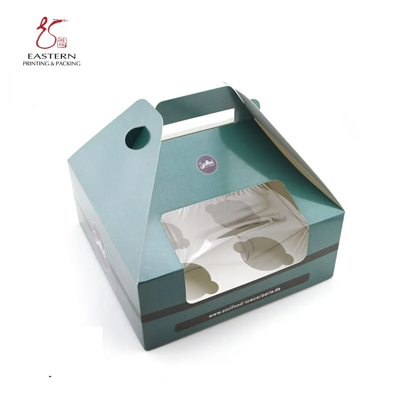 Custom food grade Print Cardboard Cookie Cake Donuts Box  mooncake packaging box