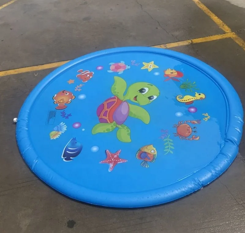 2020 hot sale popular kids sprinkler inflatable water play mat infants sprinkle and splash play mat water baby for kids toy mat