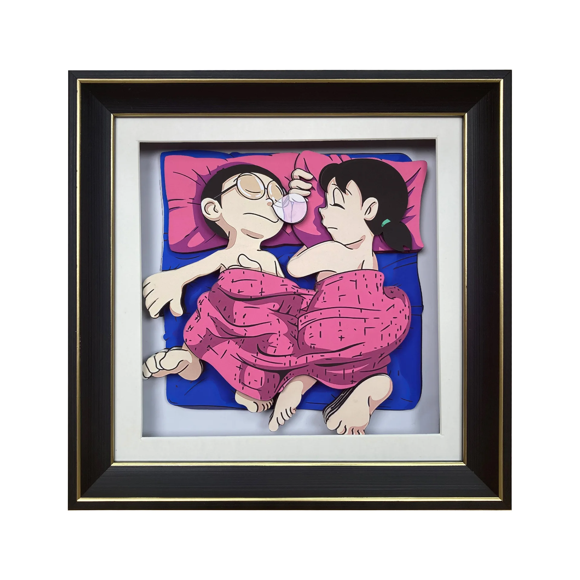 3D Frame Light Hollow Carved Paper Picture Frame Nightlight Lamp 3d Light Shadow Paper Carved Light Halloween Gift