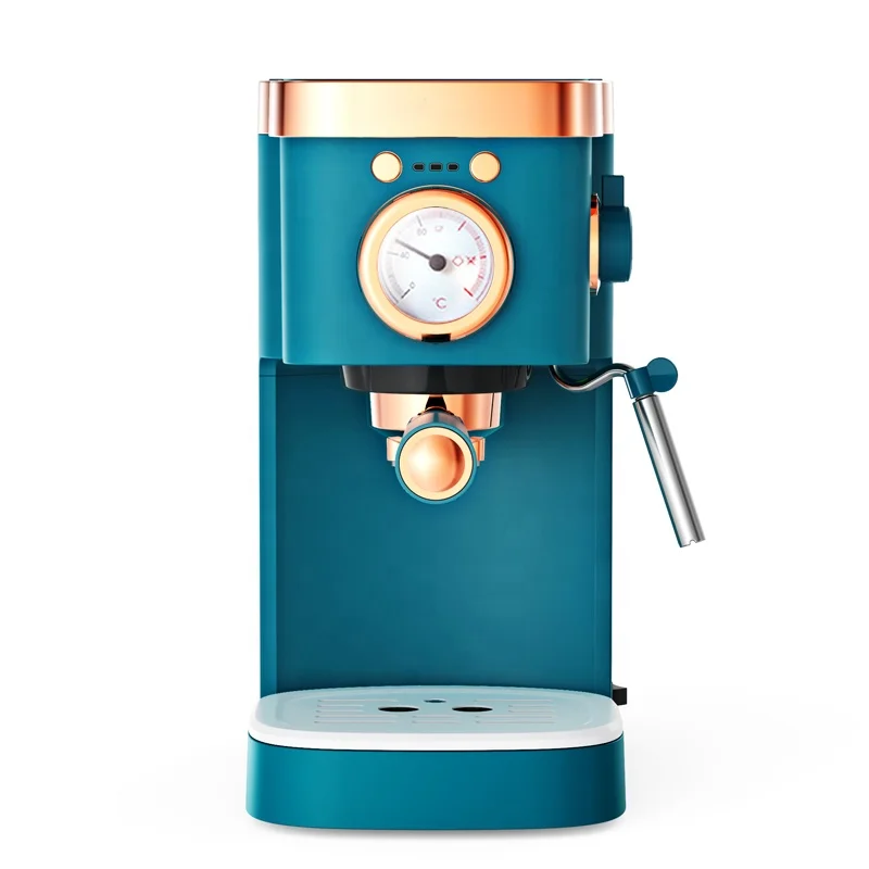 Small Retro Home Office Pump Steam Milk Brewing Coffee Machine