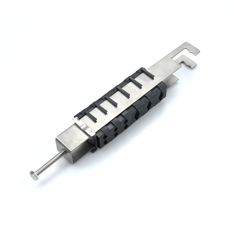 China OEM 6 Way Assembly Free Mixed Combined Power and Fiber Optic Cable Feeder Clamp