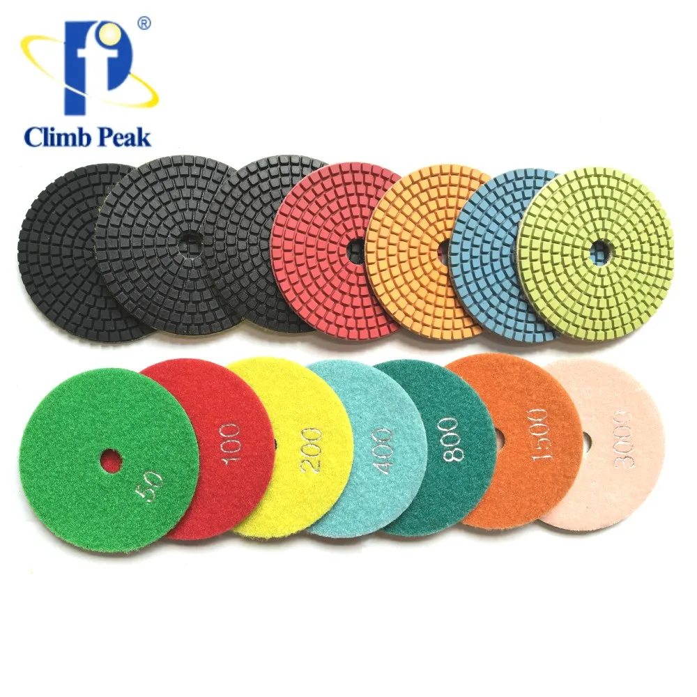 Diamond resin pad polishing marble granite 125 mm 100mm