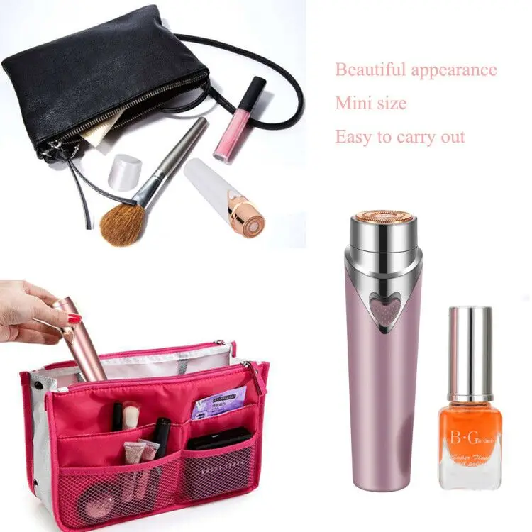 Электрический Портативный Женский мини-эпилятор для удаления волос на лице, теле, ногах