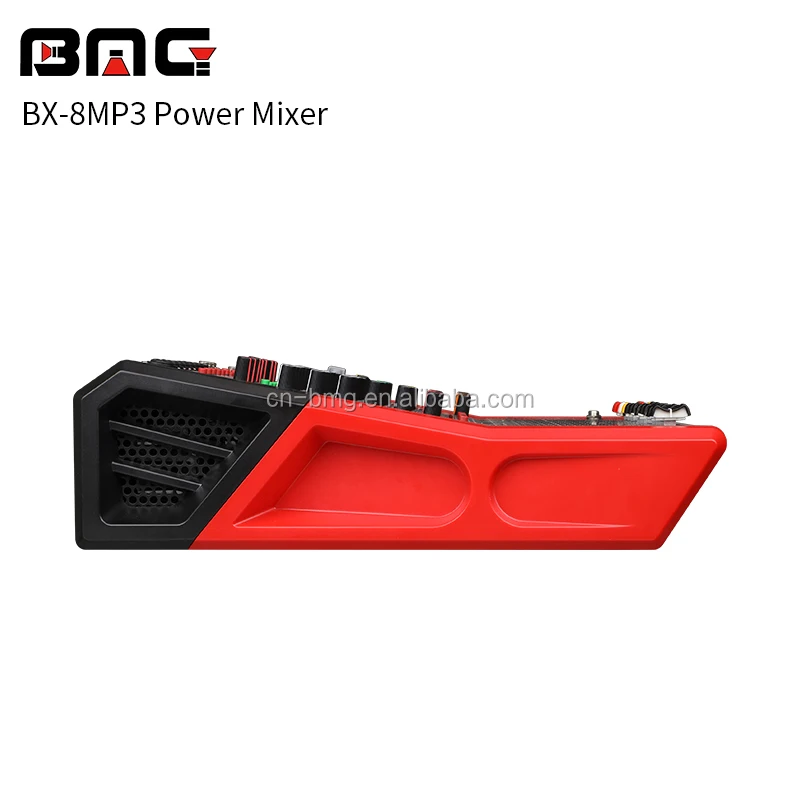 BMG Hot Selling 12 Channel USB Powered Amplifier Mixers with BT Music Dj Sound Amplifier Digital Mixer With Low Price