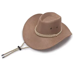 Wholesale Big Edge Cheap Custom Adult Fashion Cow Boy hat