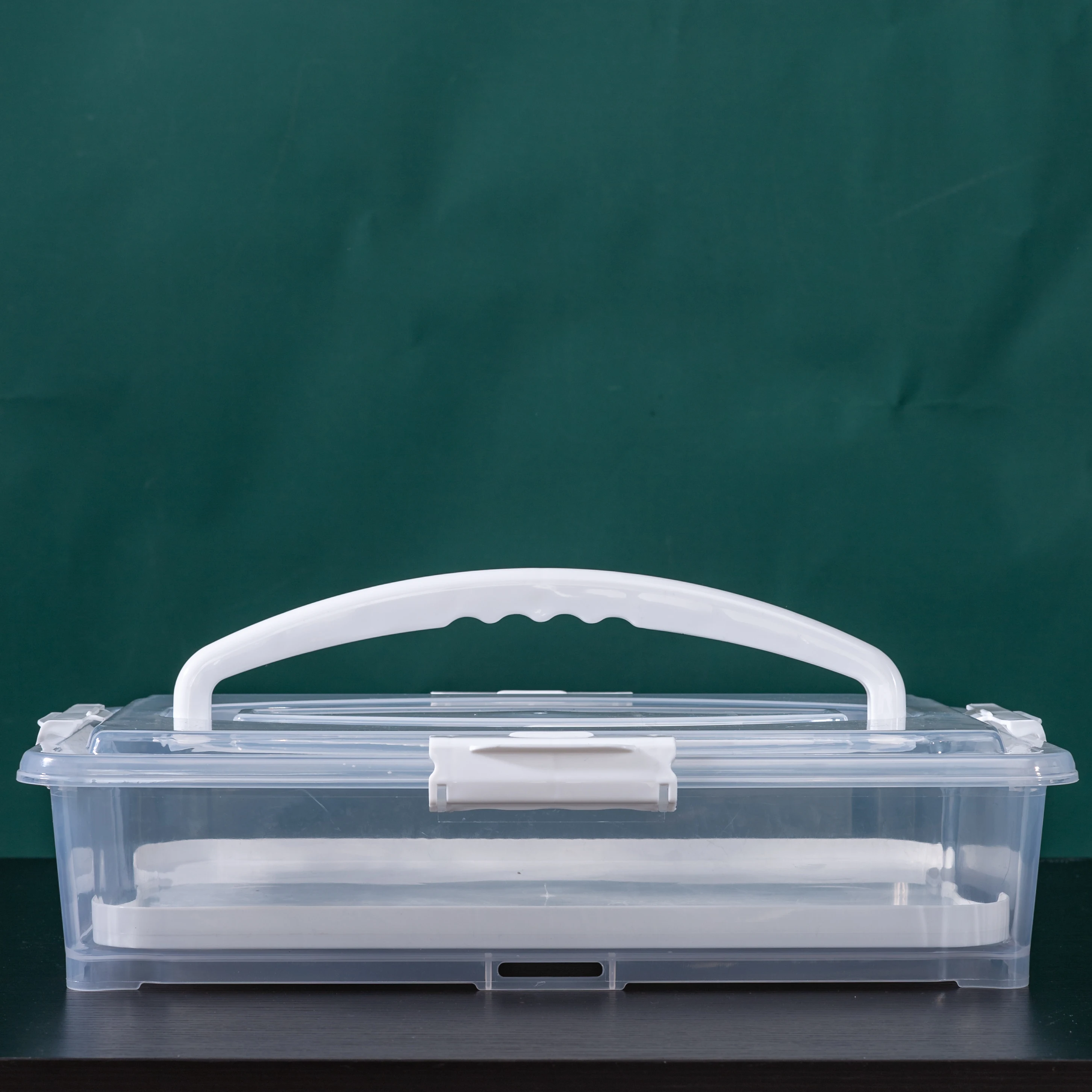 plastic Cake and Cupcake Carrier, large, white