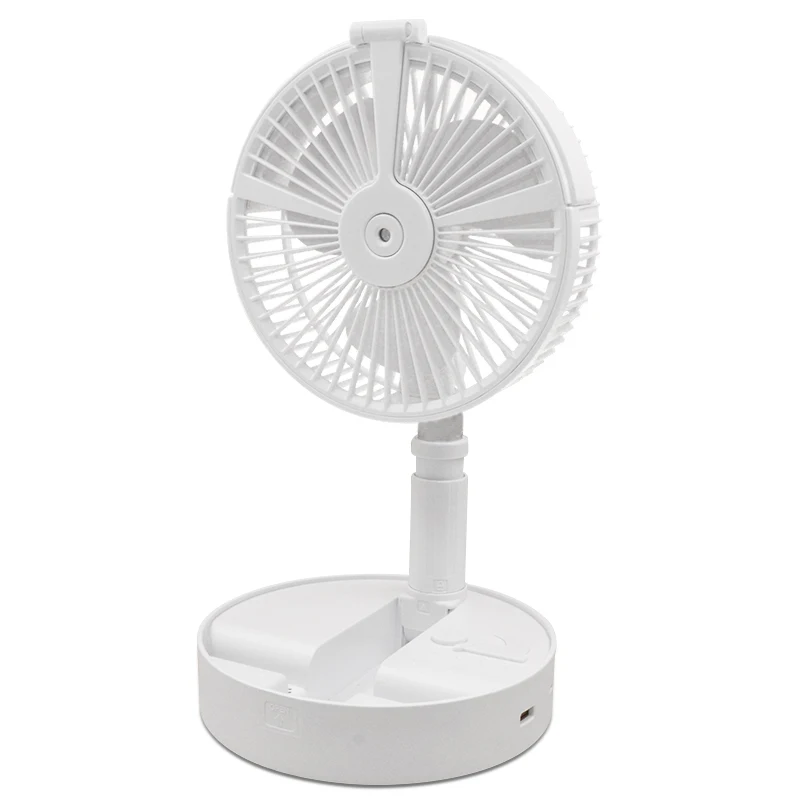 Factory Direct rechargeable table fan Portable USB Handheld folding fan Foldable Standing cooling Fan
