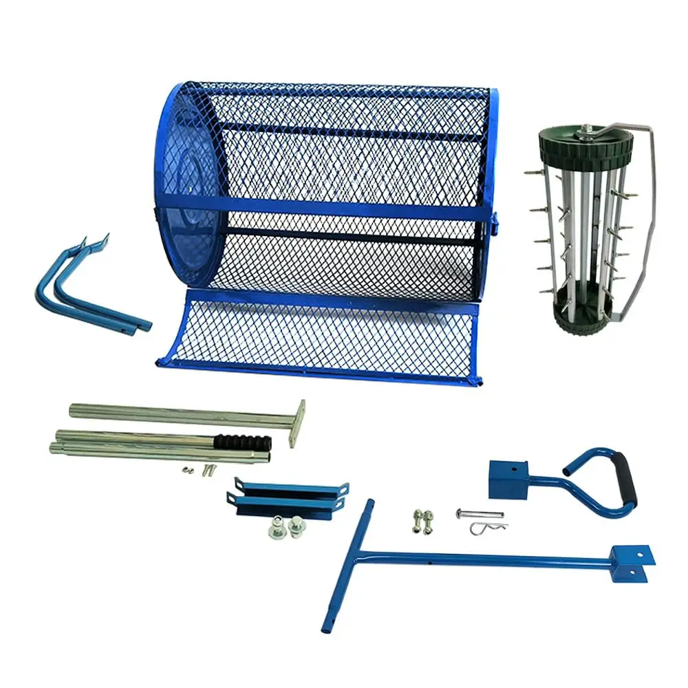 Compost Spreader Metal Mesh Basket for Grass Seed Lawns Manure Fertilizer Spreader Gardening tools